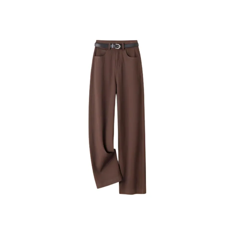 IHIMI Jeans Women's Red Coffee-0