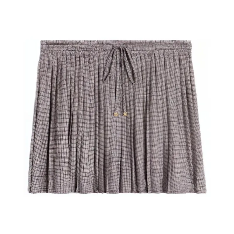 CELINE Casual Short Skirts Women's Gray-0