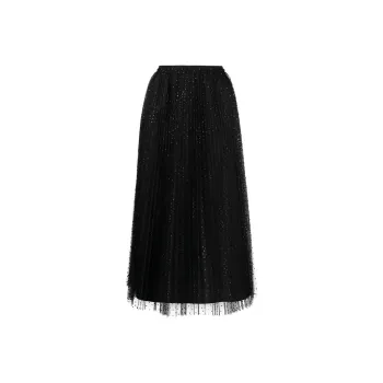 RED VALENTINO Casual Long Skirts Women's Black