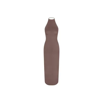 SKIMS SS25 SKIMS CLOUD Collection HALTER LONG DRESS Sleeveless Dress Women's Amethyst/Amethyst