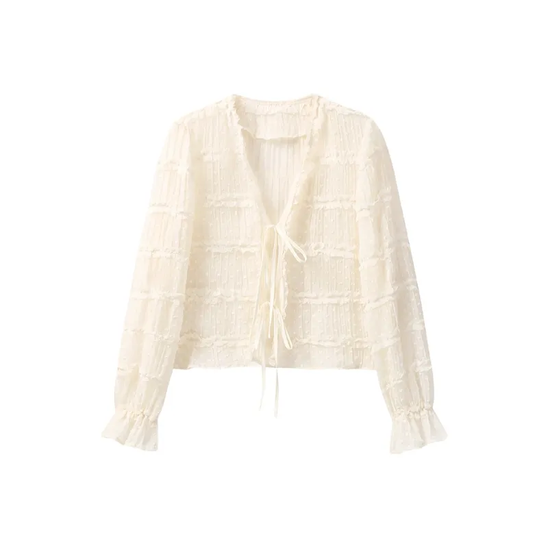 FAIRWHALE Shirts Women's Beige Apricot-0