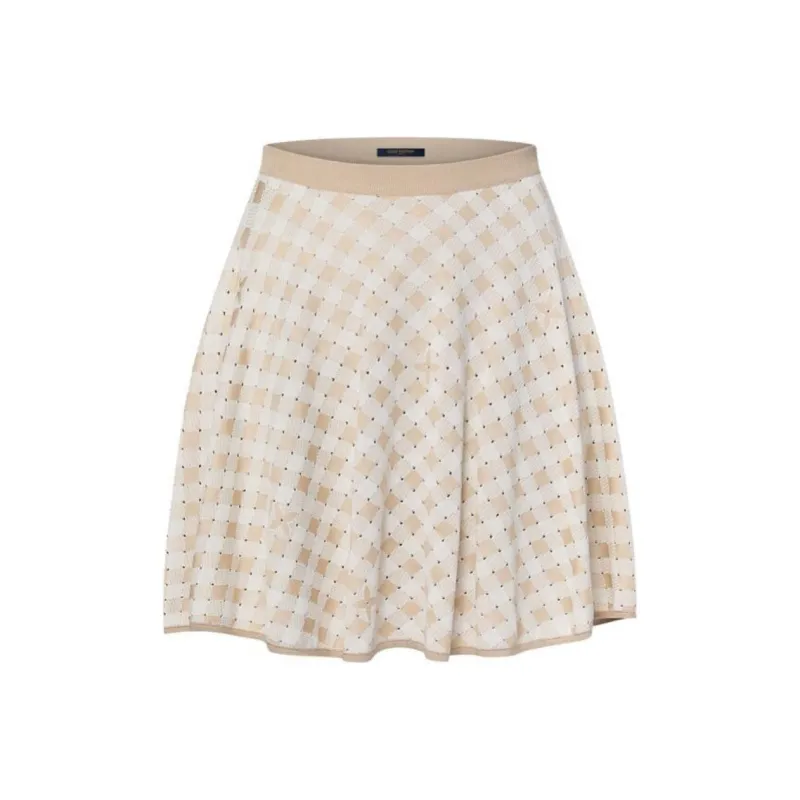 LOUIS VUITTON FW24 Casual Short Skirts Women's Beige-0