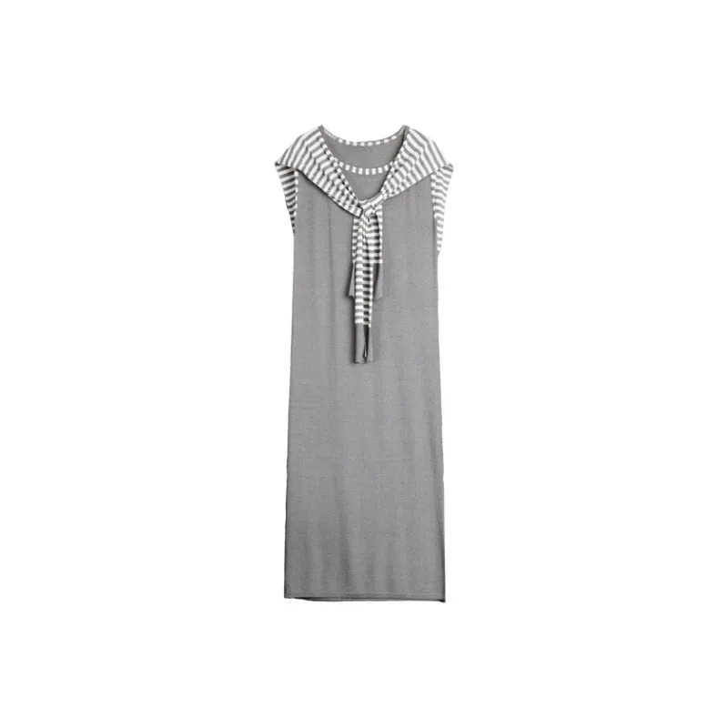 ELLE Sleeveless Dress Women's Dark Gray-0