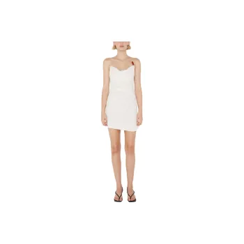 BEC+BRIDGE DESIREE TUCK MINI DRESS Slip Dresses Women's IVORY/Ivory