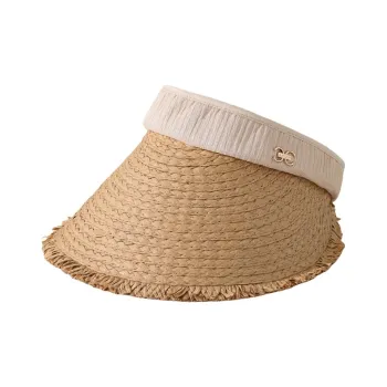 Fishing For Bears Straw Woven Sun Protection Hats Unisex