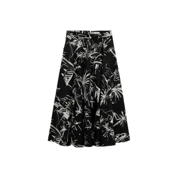 ZARA Casual Long Skirts Women's Black