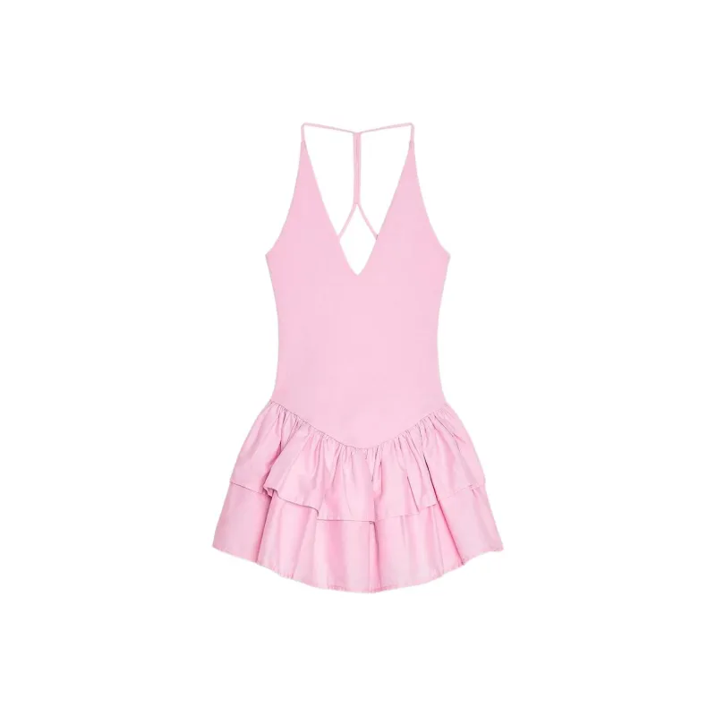 ZARA Slip Dresses Women's Pink-0
