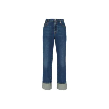 Alexander McQueen Logo Patch Jeans