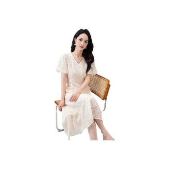 Shavani Short Sleeved Dresses Women's Ecru