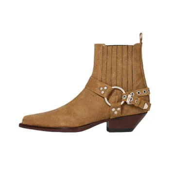 SONORA BOOTS HIDALGO BELT Ankle Boots 3.5cm Women's Brown