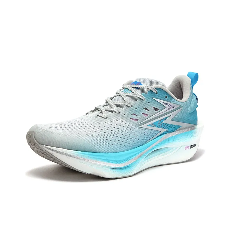 361° Flame 3 ET Cushioning, Slip Resistant, And Abrasion Resistant Low Top Casual Running Shoes Unisex Gray Blue-1