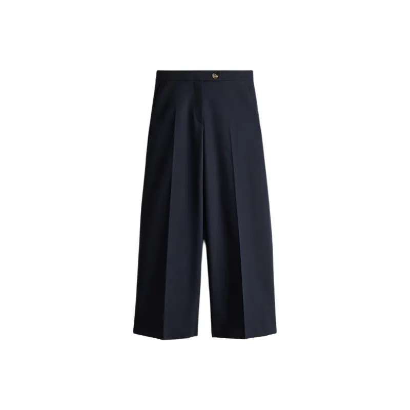 H&M Suit Trouser Women's Marine Blue-0