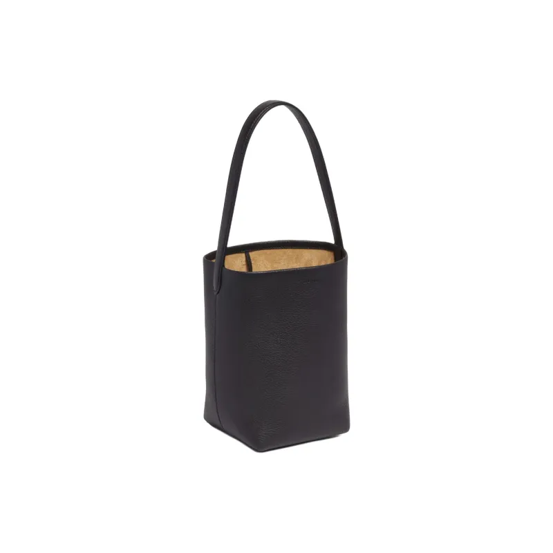 THE ROW N/S Park Leather Tote Bag, Shopping Bag, Handbag Small Size Men's Black-1