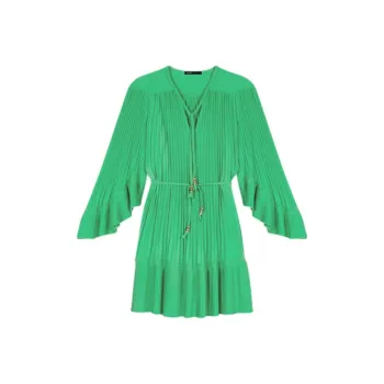 Maje Plissé Mini Dress