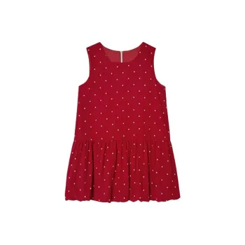 TIBINB Sleeveless Dress Women's Red