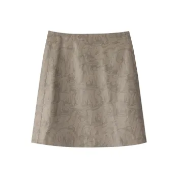 User X THE SEA LIFE THE SEA LIFE X Morandi Co-brand Casual Short Skirts Women's Tea Brown