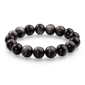JINLIUFUJIXIANG Natural Obsidian Jade Bracelets Unisex