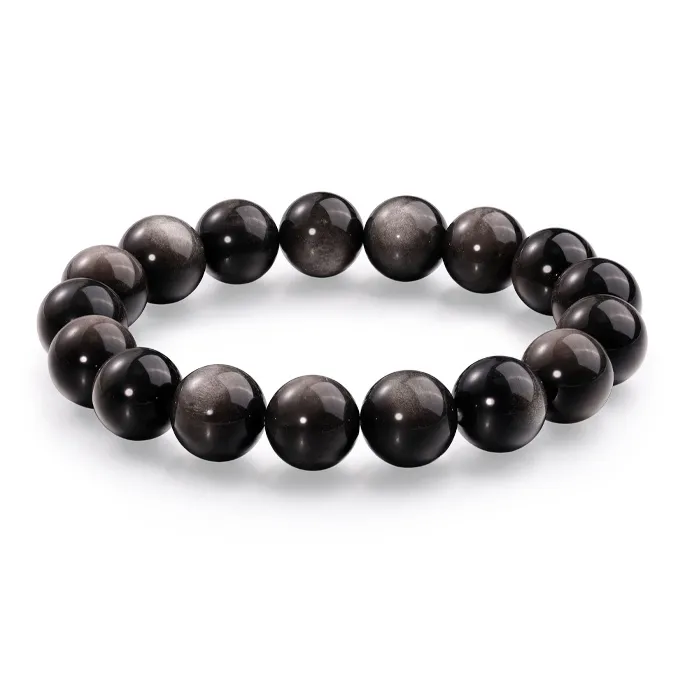 JINLIUFUJIXIANG Natural Obsidian Jade Bracelets Unisex-0