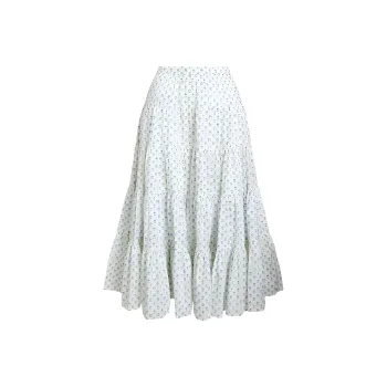 Polo Ralph Lauren SS24 Casual Long Skirt Women's White