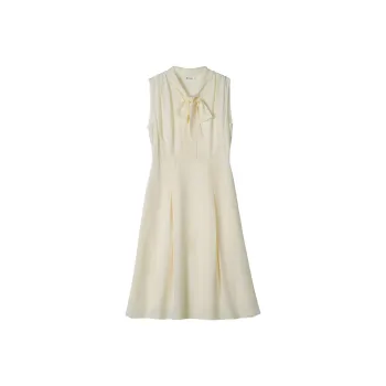 LILIXIUKE Sleeveless Dress Women's Lily White