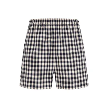 Tommy Hilfiger Casual Shorts Women's Black White Plaid 0MS