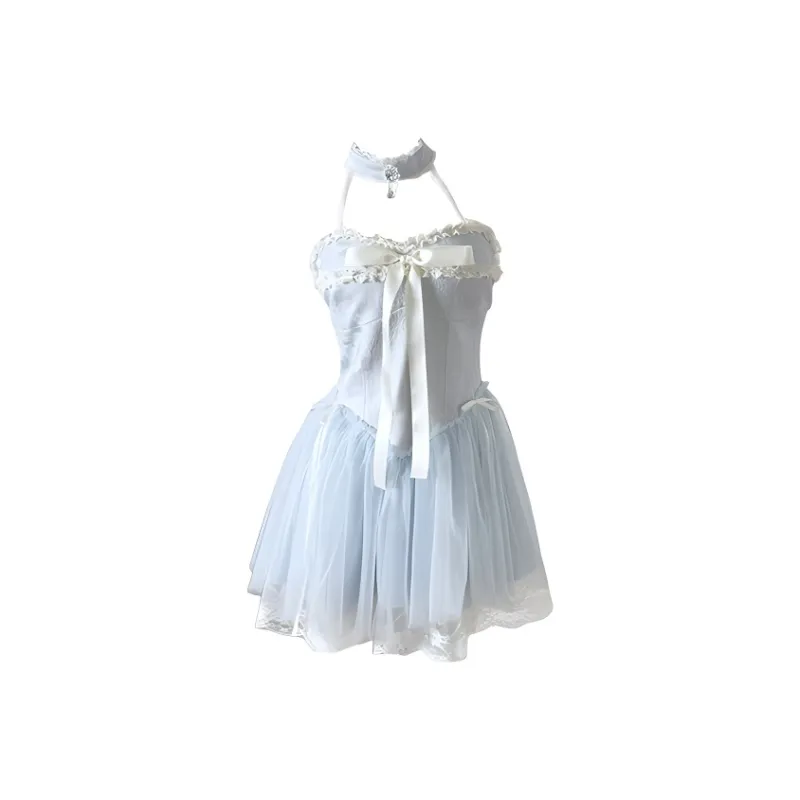 SECFLY OFFICIAL Sleeveless Dress Women's Light Blue-0