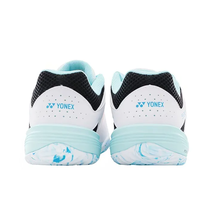 YONEX Cushioning, Slip Resistant, And Abrasion Resistant Low Top Badminton Shoes Unisex White Orange-5