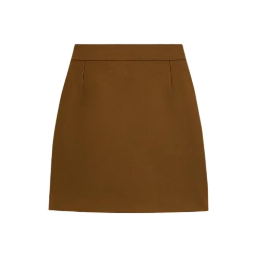 SCANLAN THEODORE Tailored Mini Skirt Casual Short Skirts Women's Khaki/Khaki