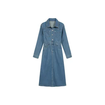 ETSE Long Sleeved Dresses Women's Blue