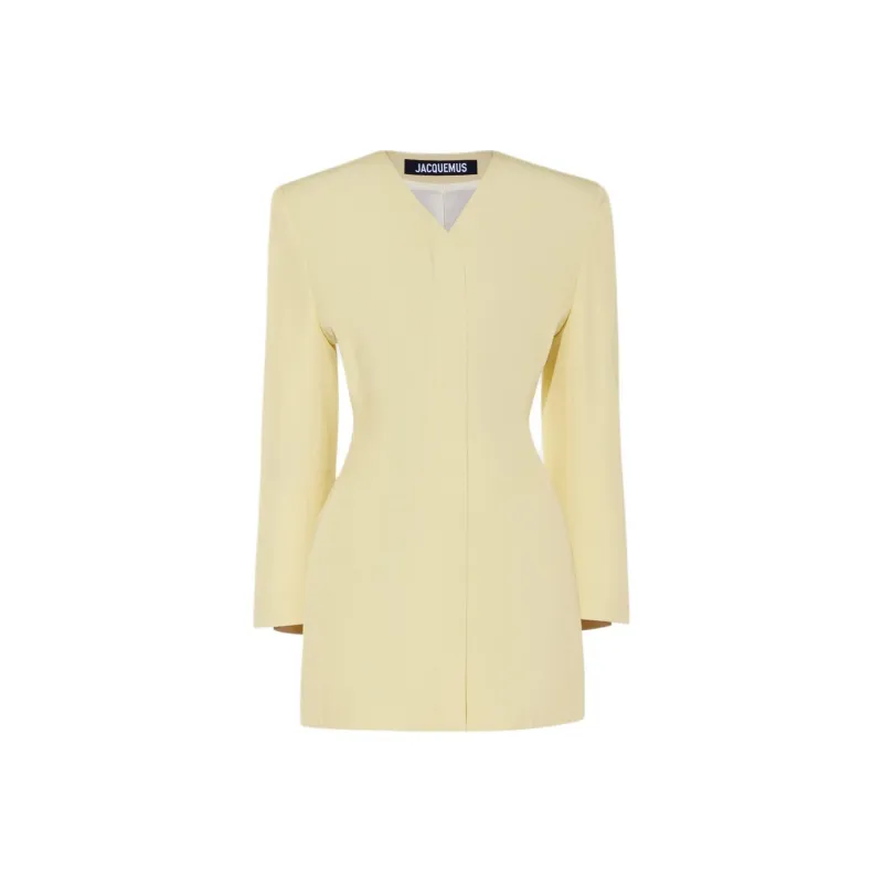Jacquemus La Robe Cubo 'Pale Yellow'-0