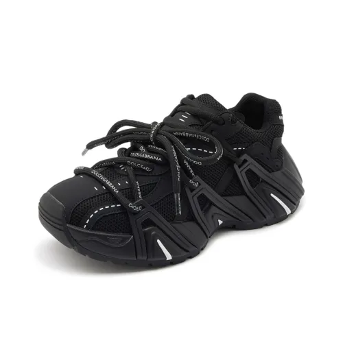 BBMTR Chunky Sneakers Women's Low Top Black/Red