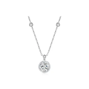 MOREL Zircon Necklaces Women's Anniversary Love Confession Box