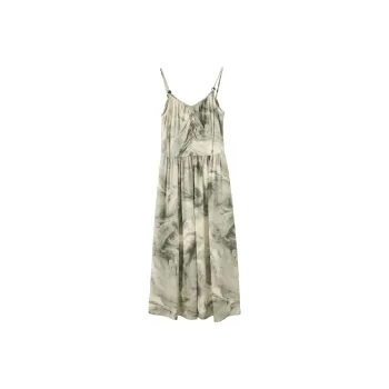 3COLOUR Slip Dress Women's Silent Gray Blended