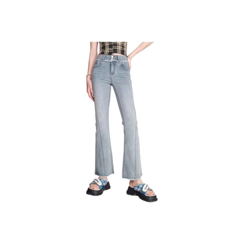 SEENFAAN Jeans Women's Denim Blue-0