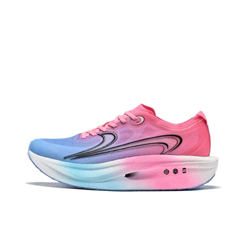 K bird Running Shoes Unisex Low Top Red Blue Black-1