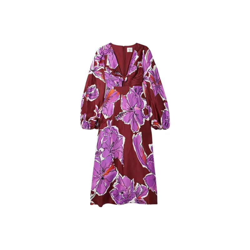 Aje Inflorescence Midi Dress-0