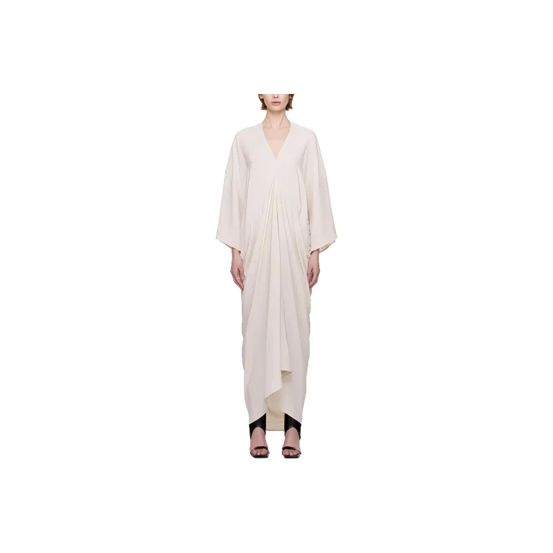 RICK OWENS/RO Long Sleeved Dresses Women's Ecru-0