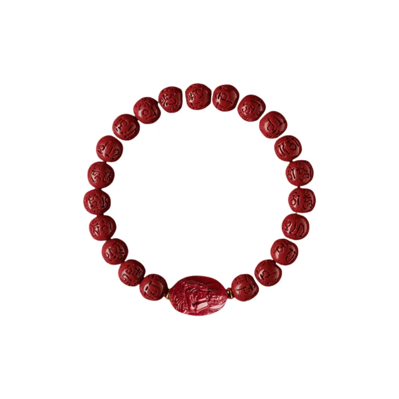 ZHIZUO Natural Cinnabar Bracelets Unisex-17