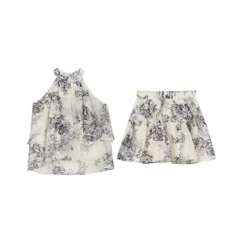 BRASS SCOUT Two Piece Skirt Sets Women's