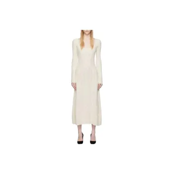 Chloe Long Sleeved Dress Women's White