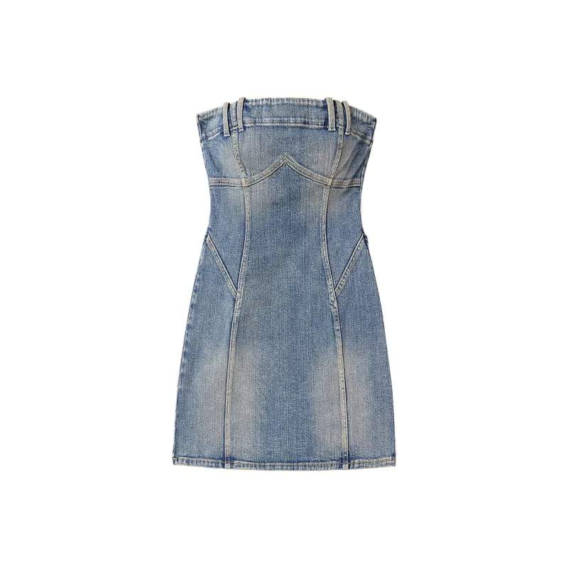 Miss Sixty Sleeveless Dress Women's Medium Blue-0