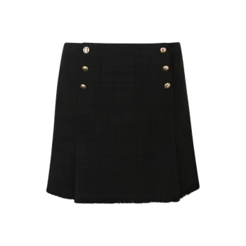III VIVINIKO Casual Short Skirts Women's Black