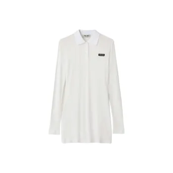 MIU MIU Ribbed jersey Mini Dress