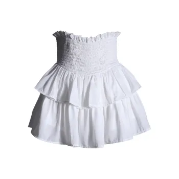 Wen Shan Casual Short Skirts Women's White