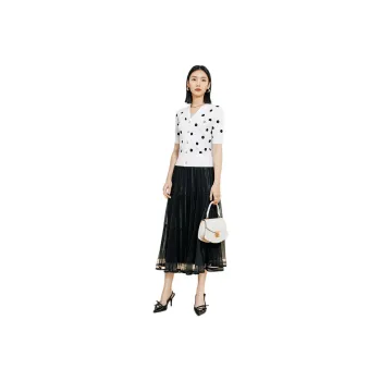 Yan Domain Casual Long Skirts Women's Black