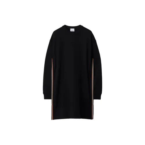 Burberry Long Sleeved Dresses Women's Black