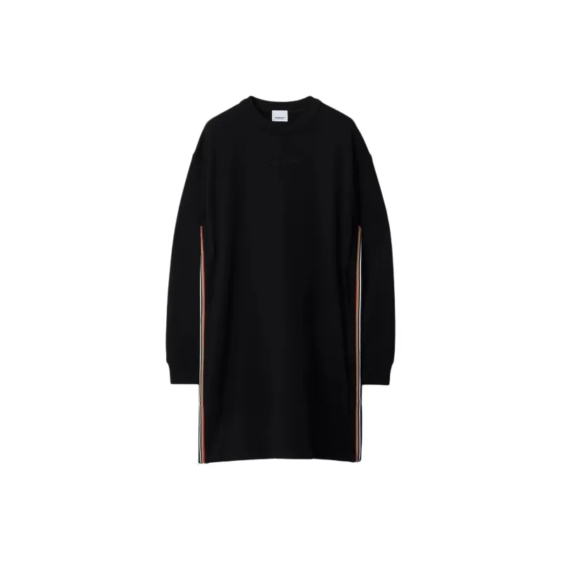 Burberry Long Sleeved Dresses Women's Black-0