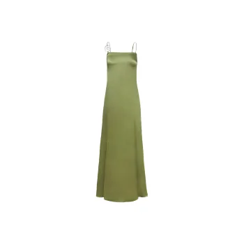 PRINCESS POLLY APPLE CIDER MAXI DRESS Slip Dress Women's OLIVE/Olive