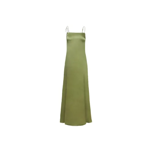 PRINCESS POLLY APPLE CIDER MAXI DRESS Slip Dress Women's OLIVE/Olive