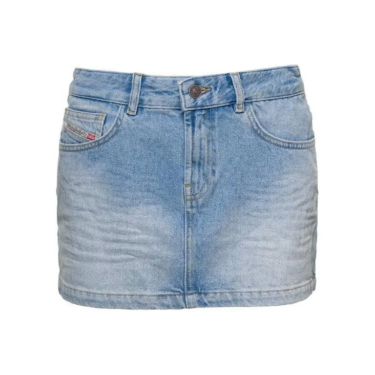 DIESEL Denim Short Skirts Women's Blue-0